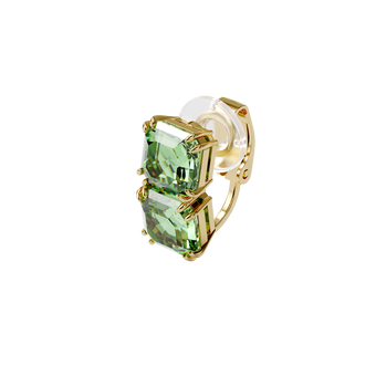 Millenia ear cuff, Green, Gold-tone plated swarovski millenia ear cuff  green  gold tone plated